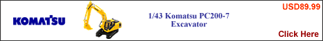 1/43 KOMATSU PC200-7 Excavator